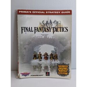 Prima‎ Final Fantasy Tactics Strategy Guide PlayStation PS1 Tape Repaired Used